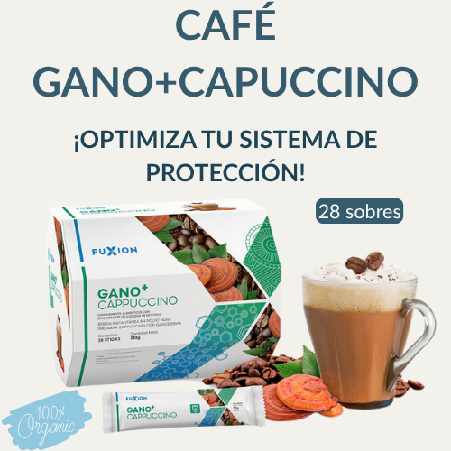 GANO + CAPPUCCINO DE FUXION- Ganoderma Lucidium