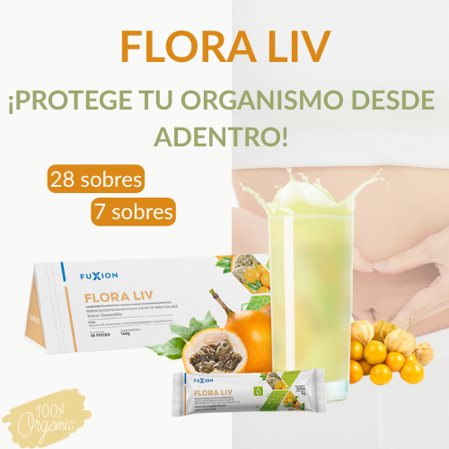 FLORA LIV DE FUXION- Probióticos para Gastritis y Helicobacter Pylori